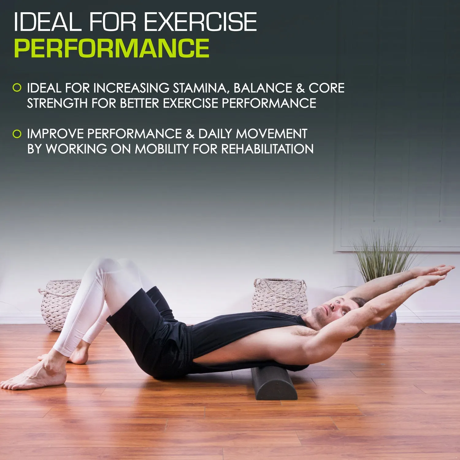 High Density Half-Round Foam Roller